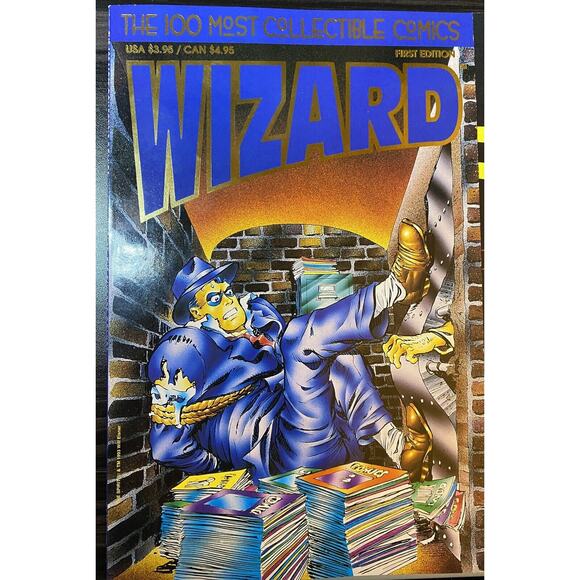 1993 Wizard Vintage Magazine FIRST EDITION The 100 Most Collectable Comics Book - Picture 1 of 8